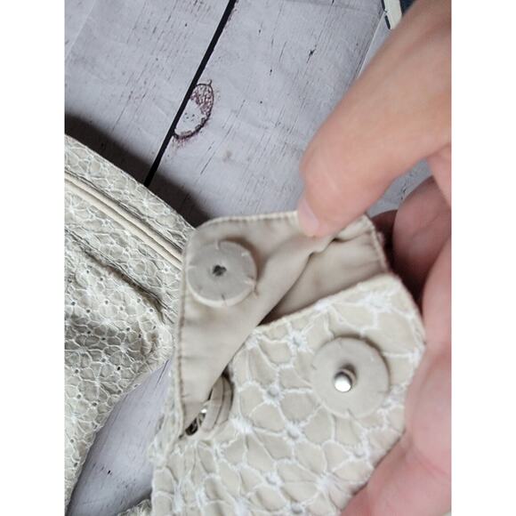 willi smith style #W55233 Flower Embroidered Cream Jacket Size S. - Picture 3 of 10